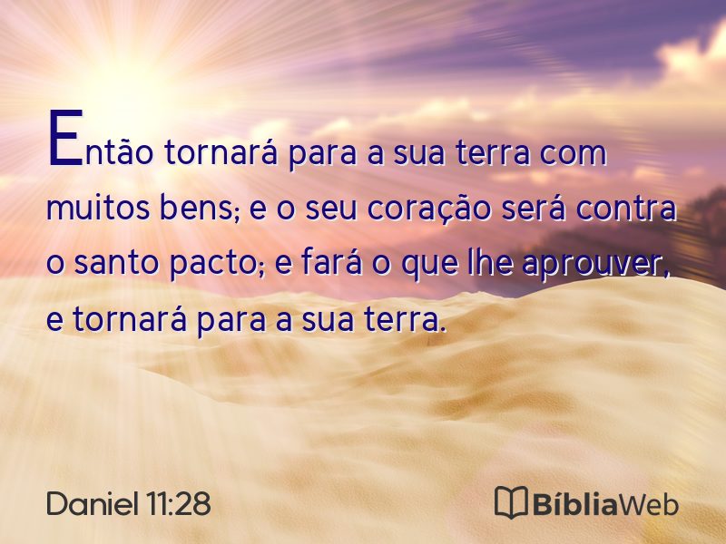 Daniel 11:28 em imagem para compartilhar