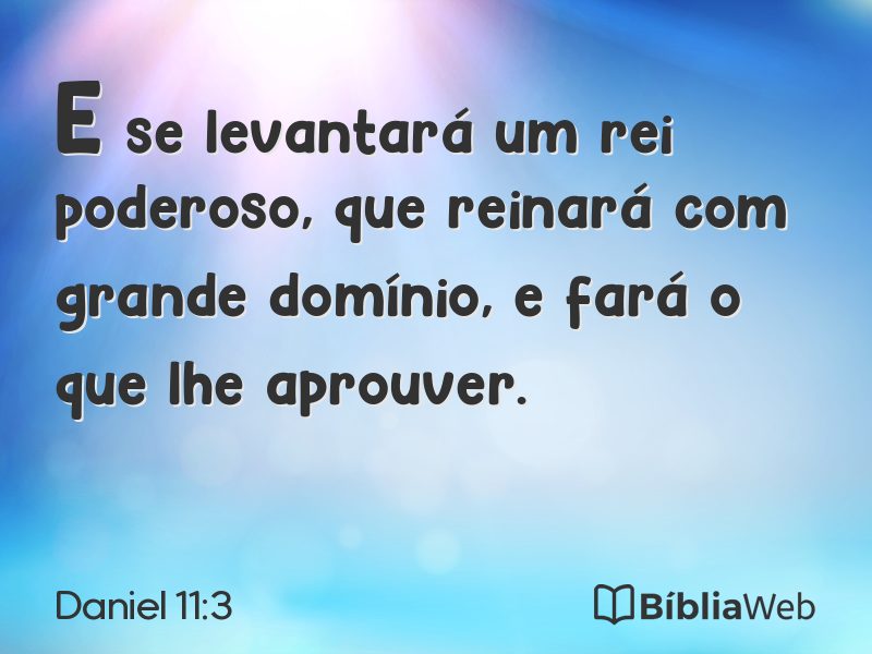 Daniel 11:3 em imagem para compartilhar