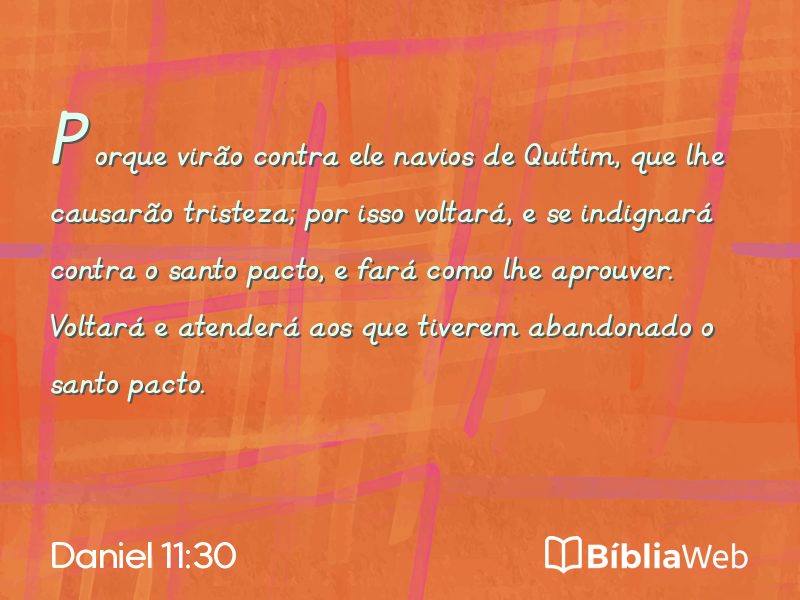 Daniel 11:30 em imagem para compartilhar