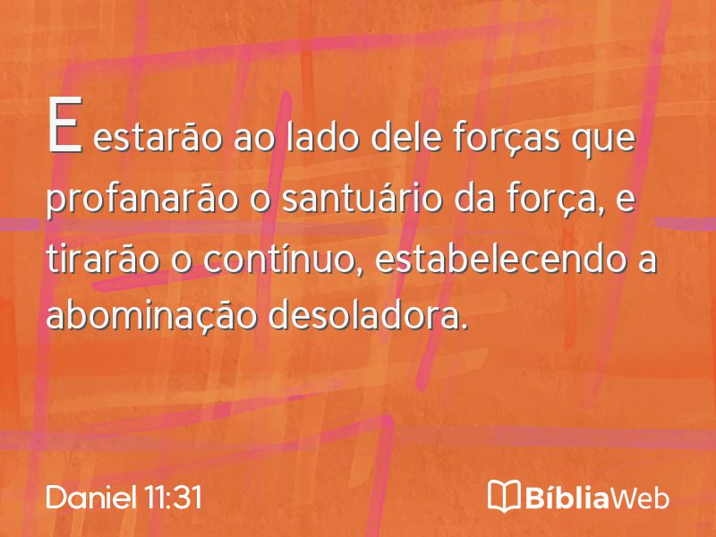 Daniel 11:31 em imagem para compartilhar