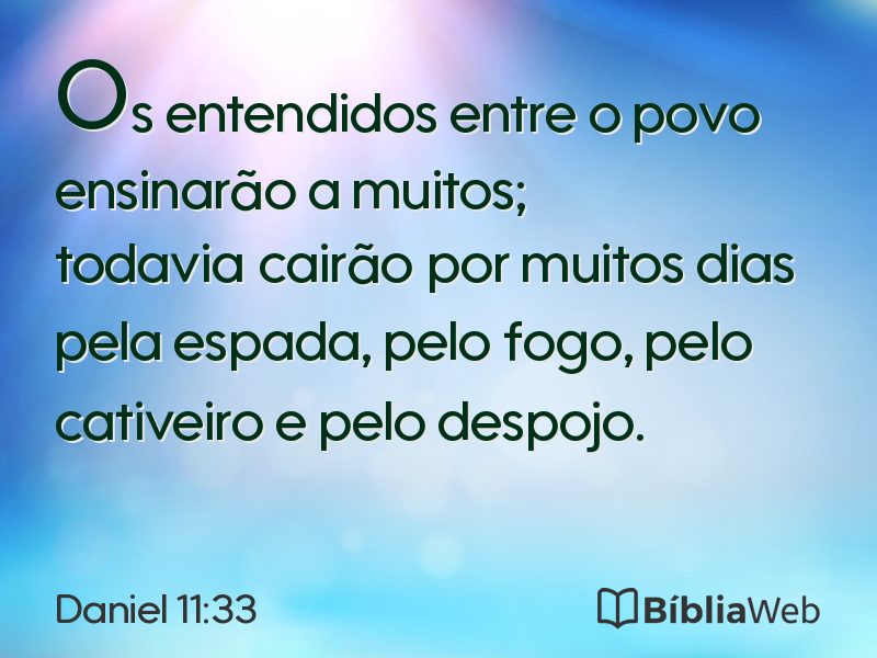Daniel 11:33 em imagem para compartilhar