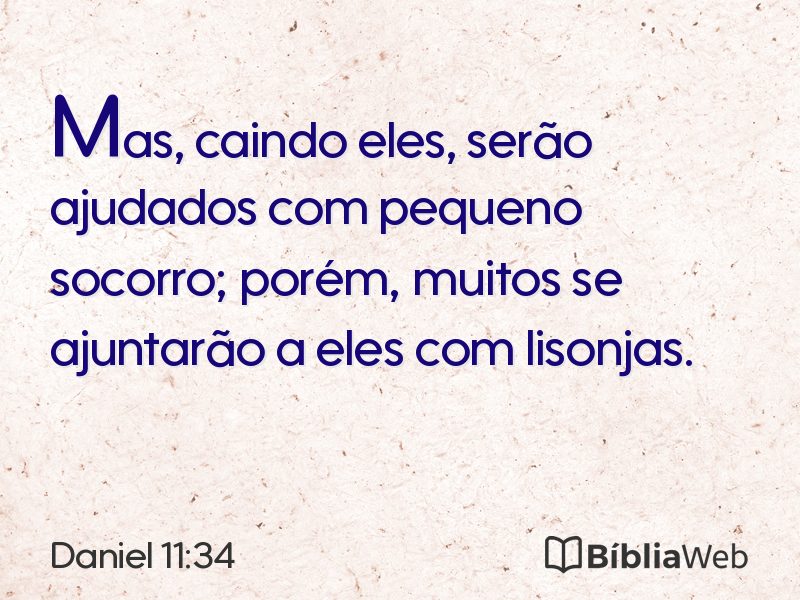 Daniel 11:34 em imagem para compartilhar