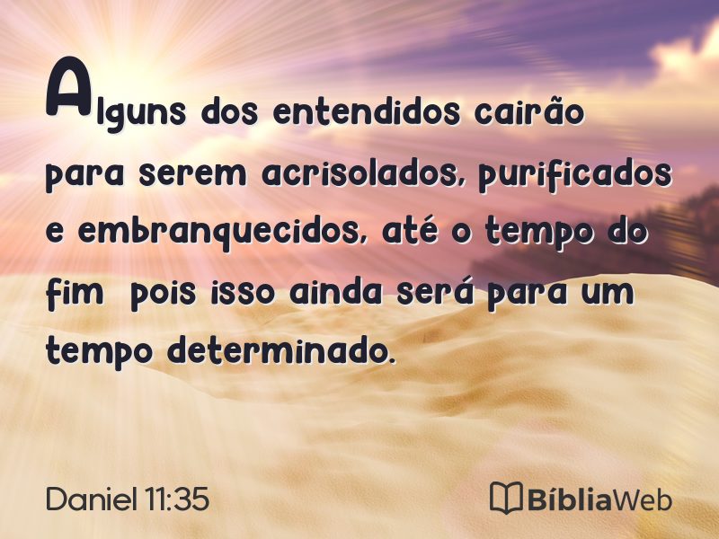 Daniel 11:35 em imagem para compartilhar