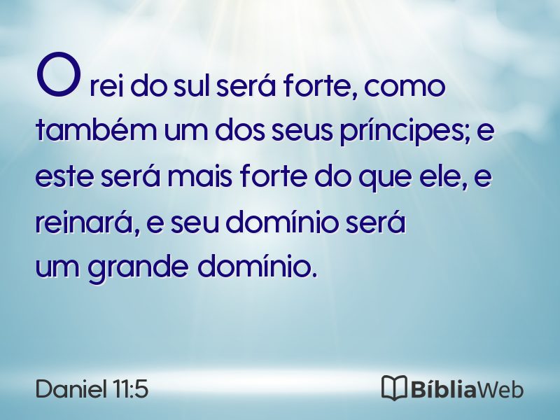 Daniel 11:5 em imagem para compartilhar
