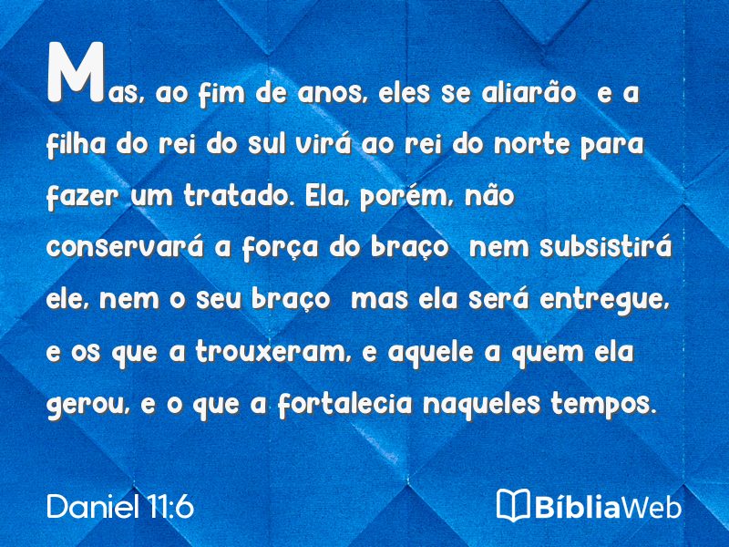 Daniel 11:6 em imagem para compartilhar