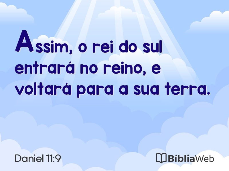 Daniel 11:9 em imagem para compartilhar