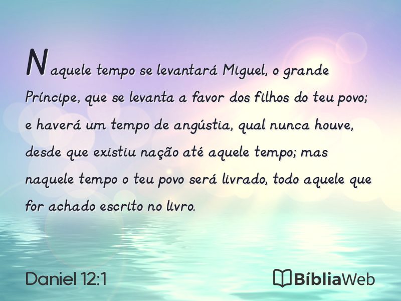Daniel 12:1 em imagem para compartilhar