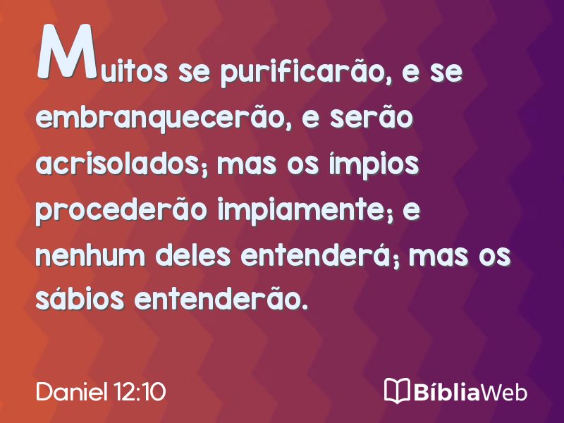 Daniel 12:10 em imagem para compartilhar