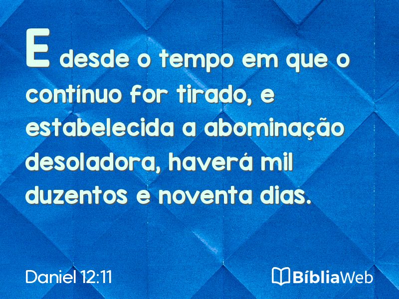 Daniel 12:11 em imagem para compartilhar