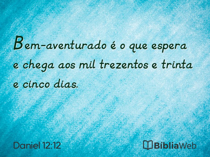 Daniel 12:12 em imagem para compartilhar