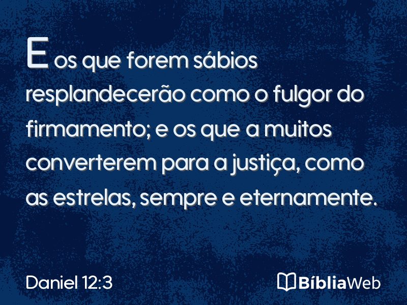 Daniel 12:3 em imagem para compartilhar