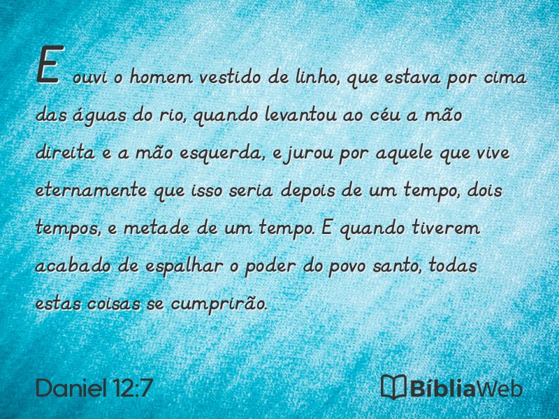 Daniel 12:7 em imagem para compartilhar