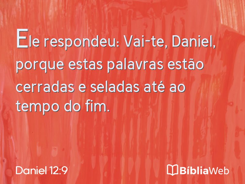 Daniel 12:9 em imagem para compartilhar