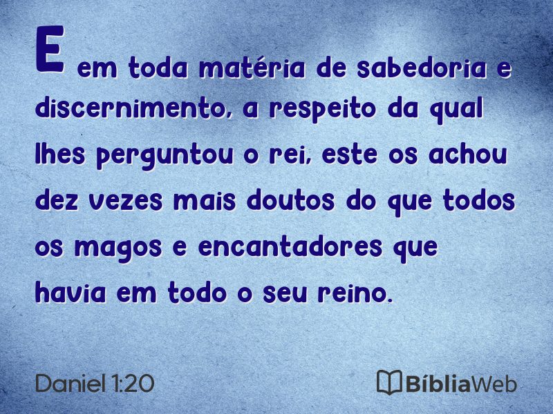 Daniel 1:20 em imagem para compartilhar