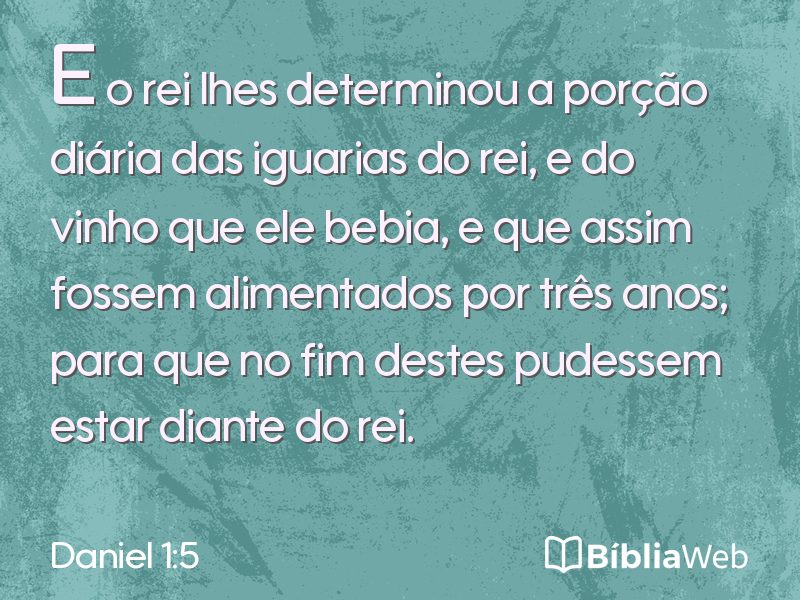 Daniel 1:5 em imagem para compartilhar