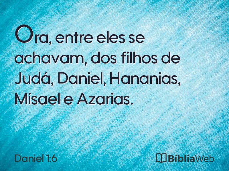 Daniel 1:6 em imagem para compartilhar
