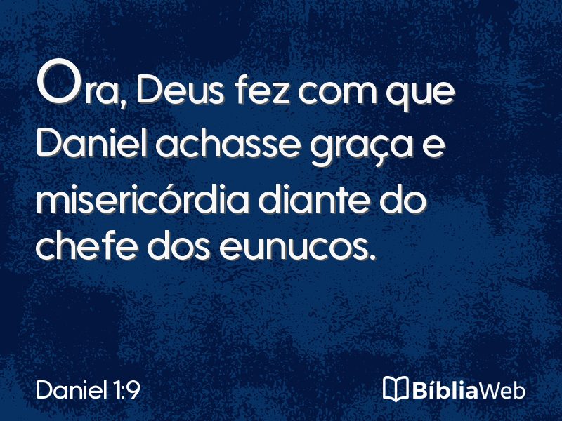 Daniel 1:9 em imagem para compartilhar