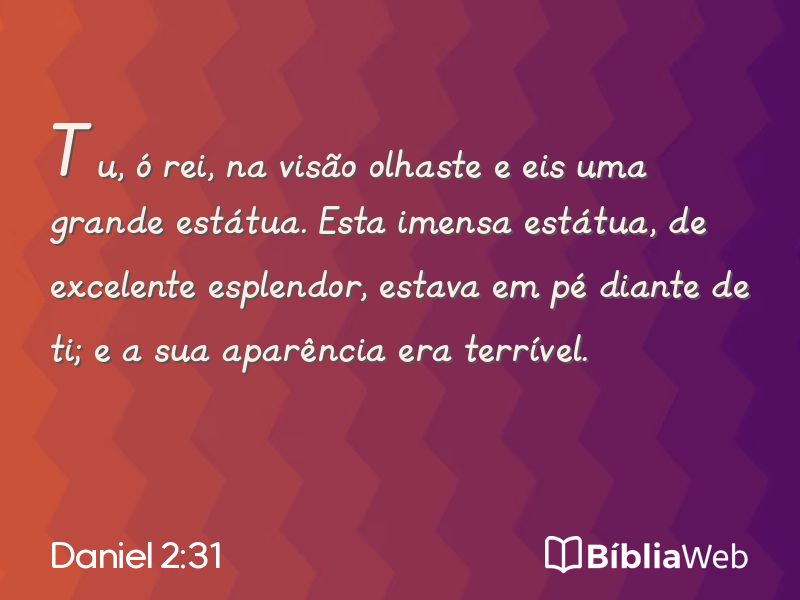 Daniel 2:31 em imagem para compartilhar