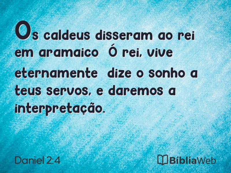Daniel 2:4 em imagem para compartilhar