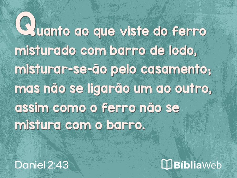 Daniel 2:43 em imagem para compartilhar