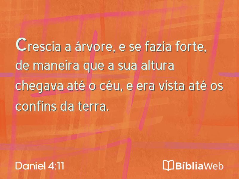 Daniel 4:11 em imagem para compartilhar