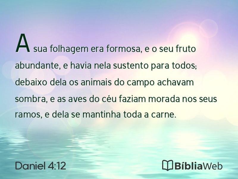Daniel 4:12 em imagem para compartilhar