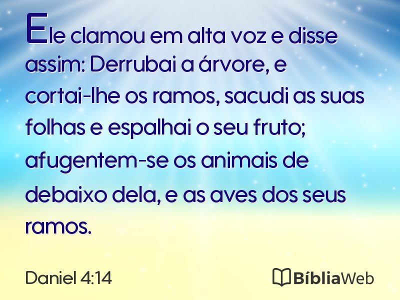 Daniel 4:14 em imagem para compartilhar