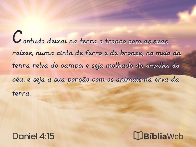 Daniel 4:15 em imagem para compartilhar