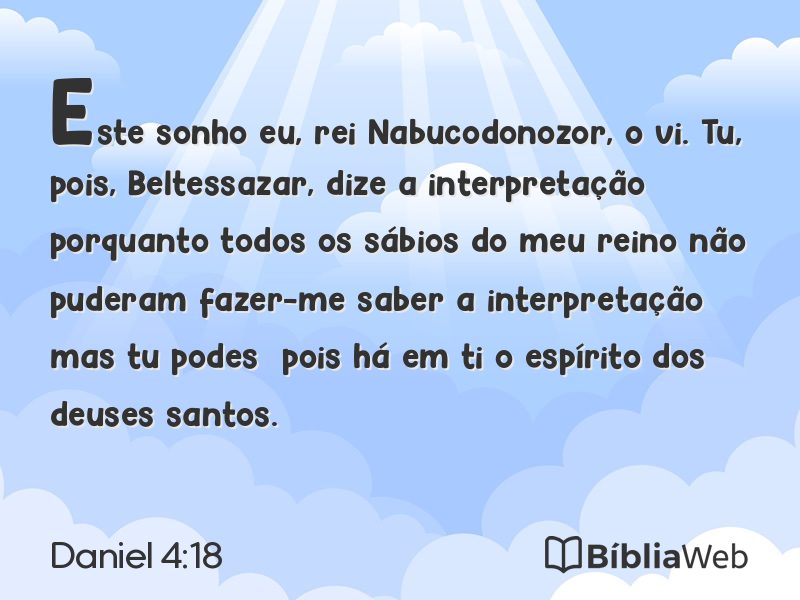 Daniel 4:18 em imagem para compartilhar