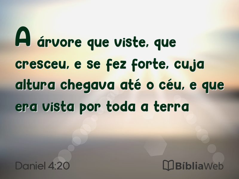 Daniel 4:20 em imagem para compartilhar