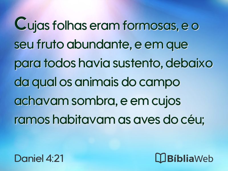 Daniel 4:21 em imagem para compartilhar