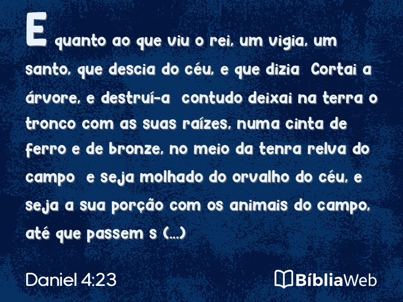 Daniel 4:23 em imagem para compartilhar