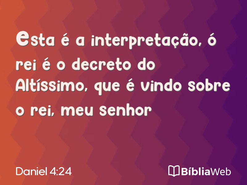 Daniel 4:24 em imagem para compartilhar