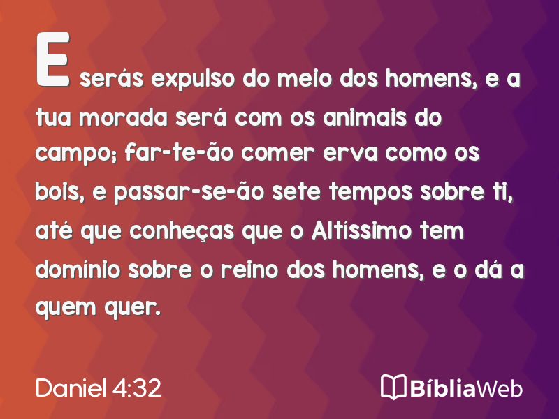 Daniel 4:32 em imagem para compartilhar