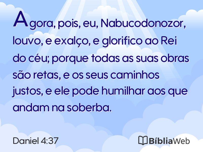 Daniel 4:37 em imagem para compartilhar