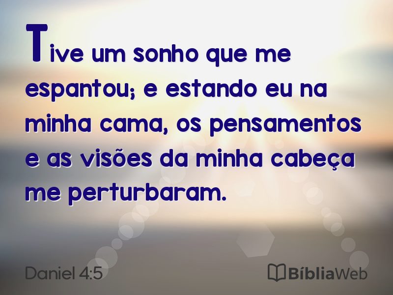 Daniel 4:5 em imagem para compartilhar