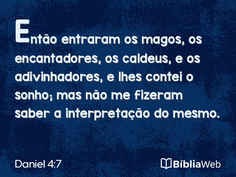 Daniel 4:7 em imagem para compartilhar