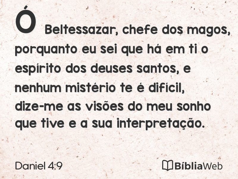 Daniel 4:9 em imagem para compartilhar