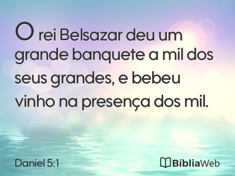 Daniel 5:1 em imagem para compartilhar