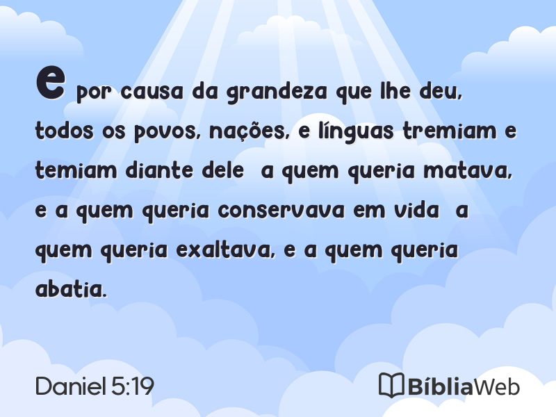 Daniel 5:19 em imagem para compartilhar