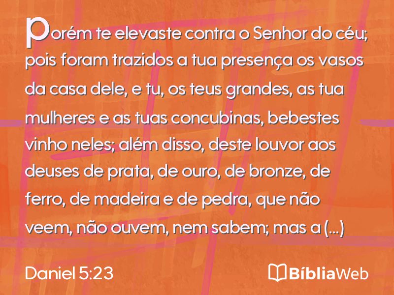Daniel 5:23 em imagem para compartilhar