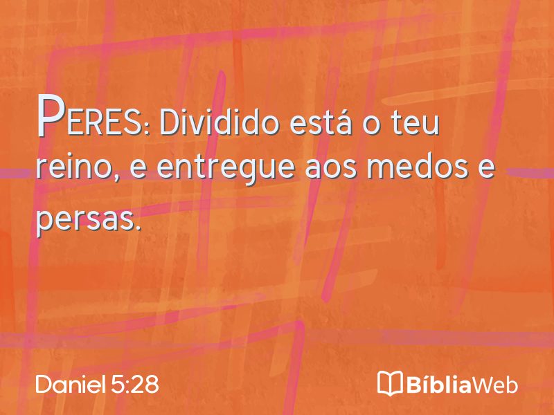 Daniel 5:28 em imagem para compartilhar