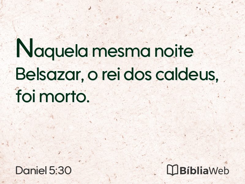 Daniel 5:30 em imagem para compartilhar