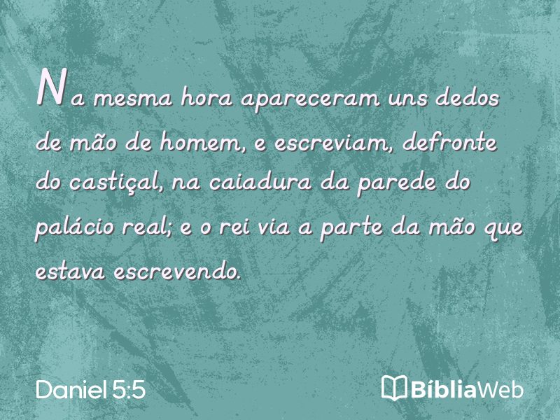 Daniel 5:5 em imagem para compartilhar