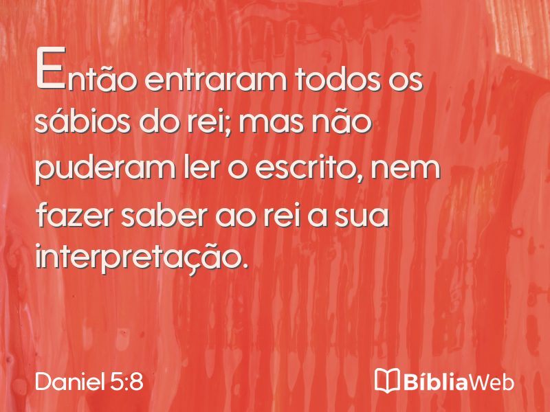 Daniel 5:8 em imagem para compartilhar