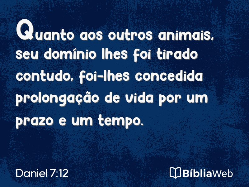 Daniel 7:12 em imagem para compartilhar