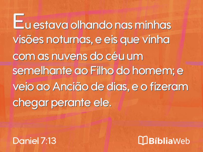 Daniel 7:13 em imagem para compartilhar