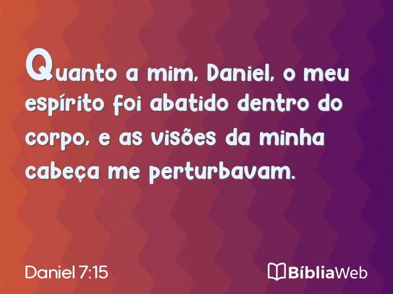 Daniel 7:15 em imagem para compartilhar