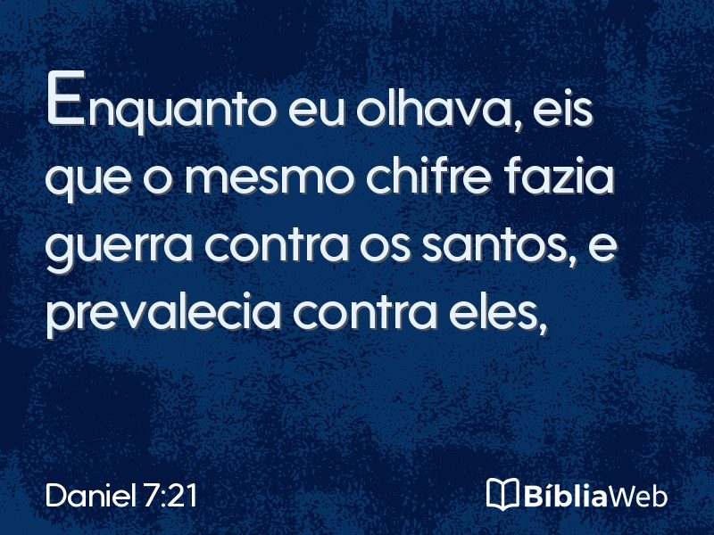 Daniel 7:21 em imagem para compartilhar