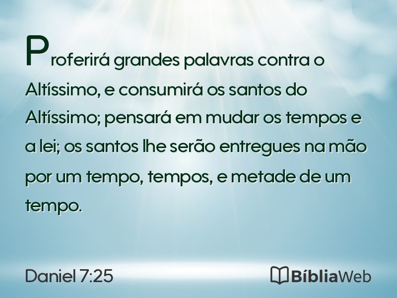 Daniel 7:25 em imagem para compartilhar